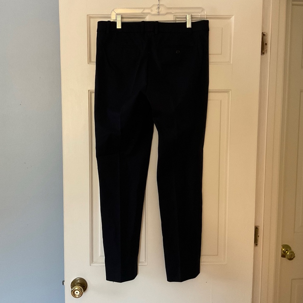 J.Crew Maddie pant in two-way stretch cotton Navy Blue Size 8 NWT Office Work - Picture 6 of 9